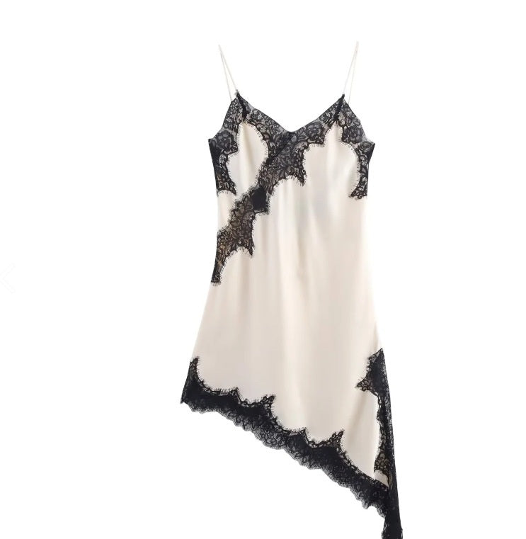 Lace Asymmetric Dress