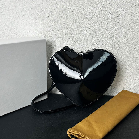 Patent Leather Mini Shoulder Crossbody Bag