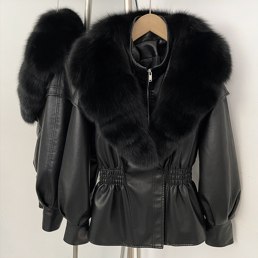 Jacket Winter  with  Fox Fur Collar