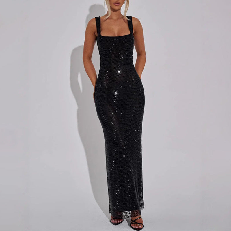 Crystal Net Gown