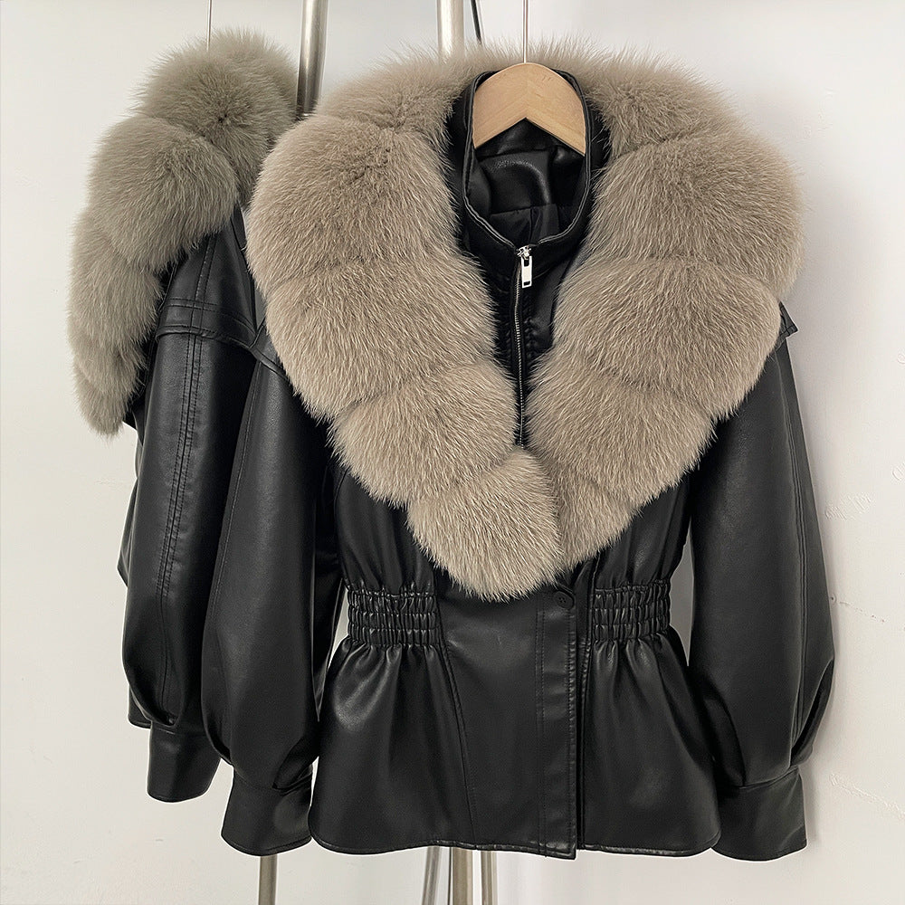 Jacket Winter  with  Fox Fur Collar