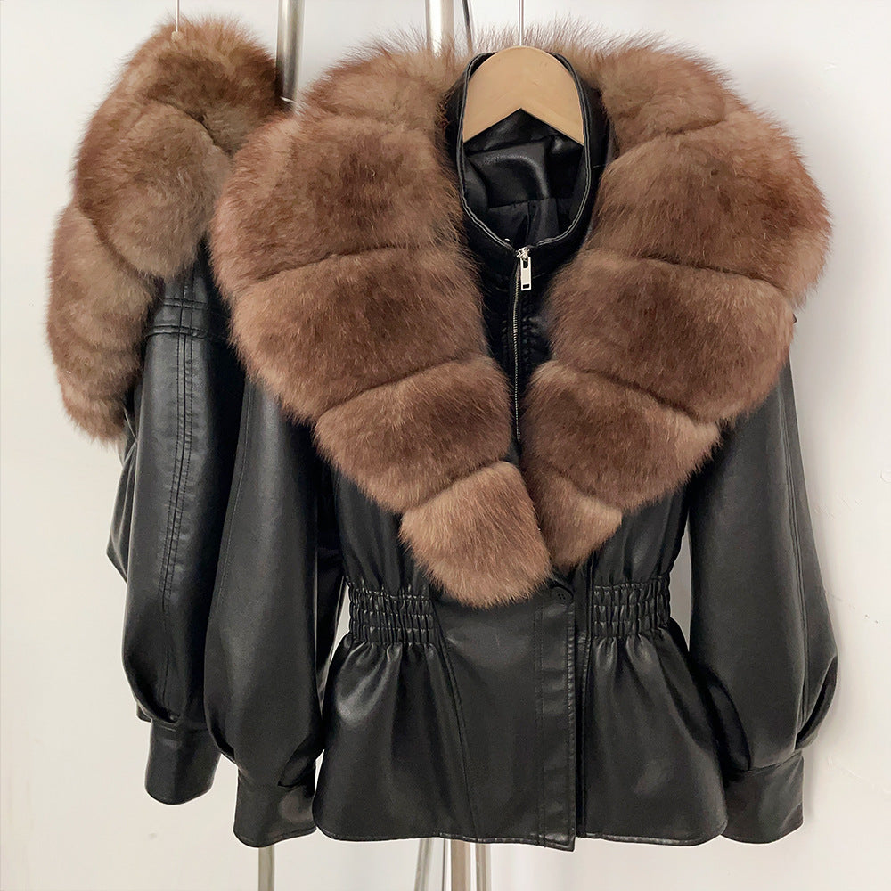 Jacket Winter  with  Fox Fur Collar
