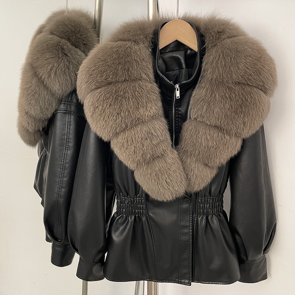 Jacket Winter  with  Fox Fur Collar