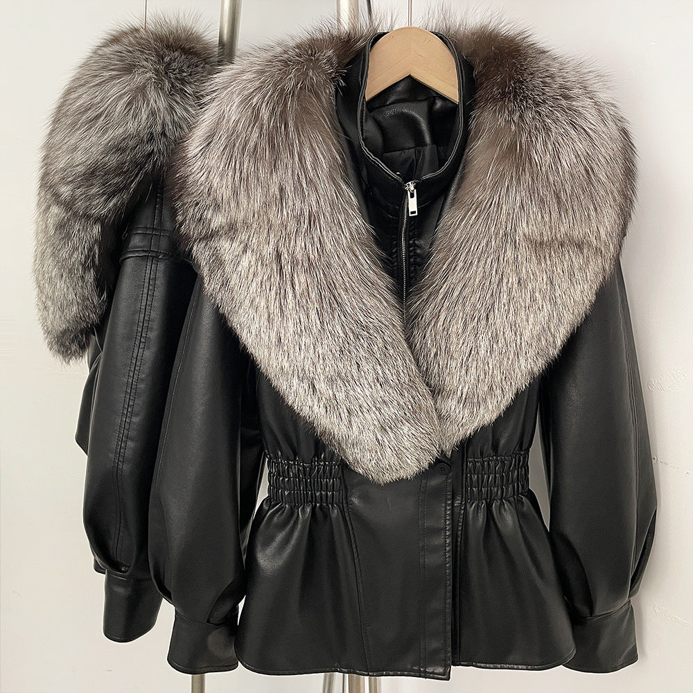 Jacket Winter  with  Fox Fur Collar