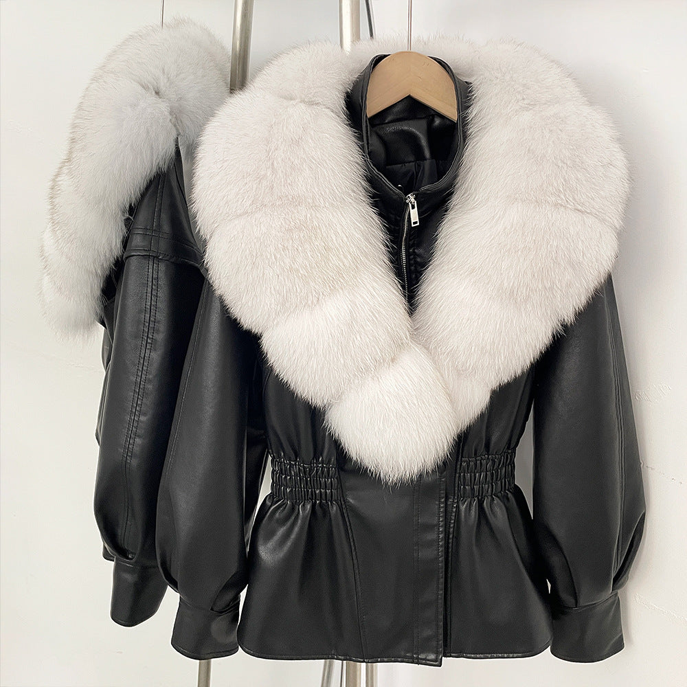 Jacket Winter  with  Fox Fur Collar