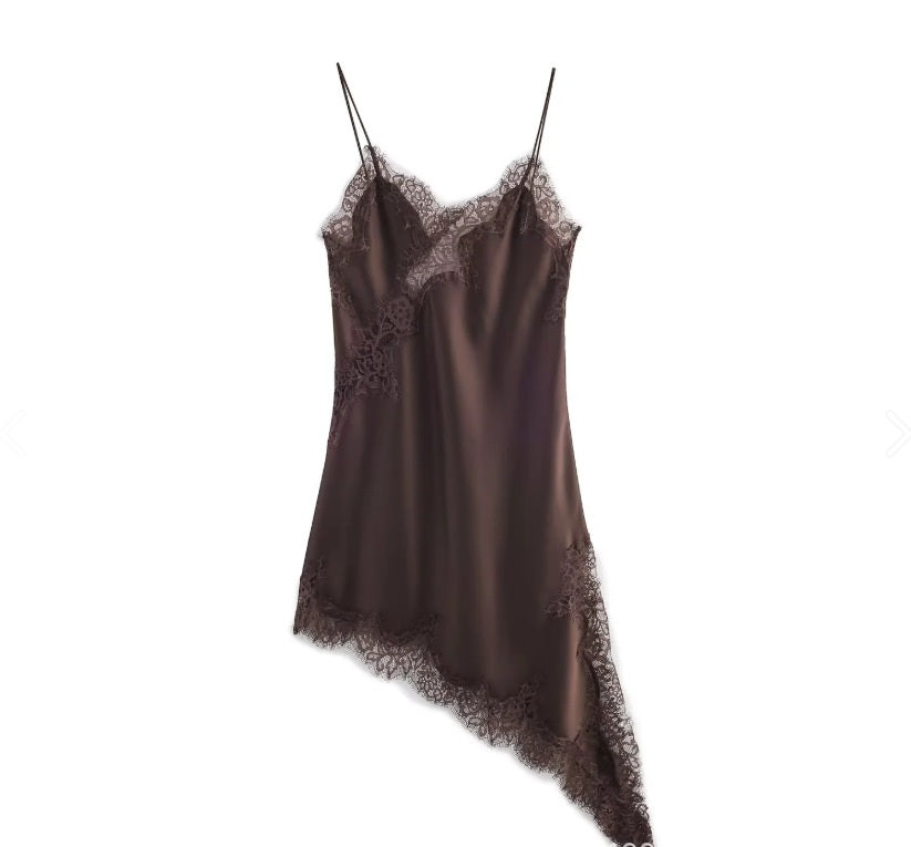 Lace Asymmetric Dress