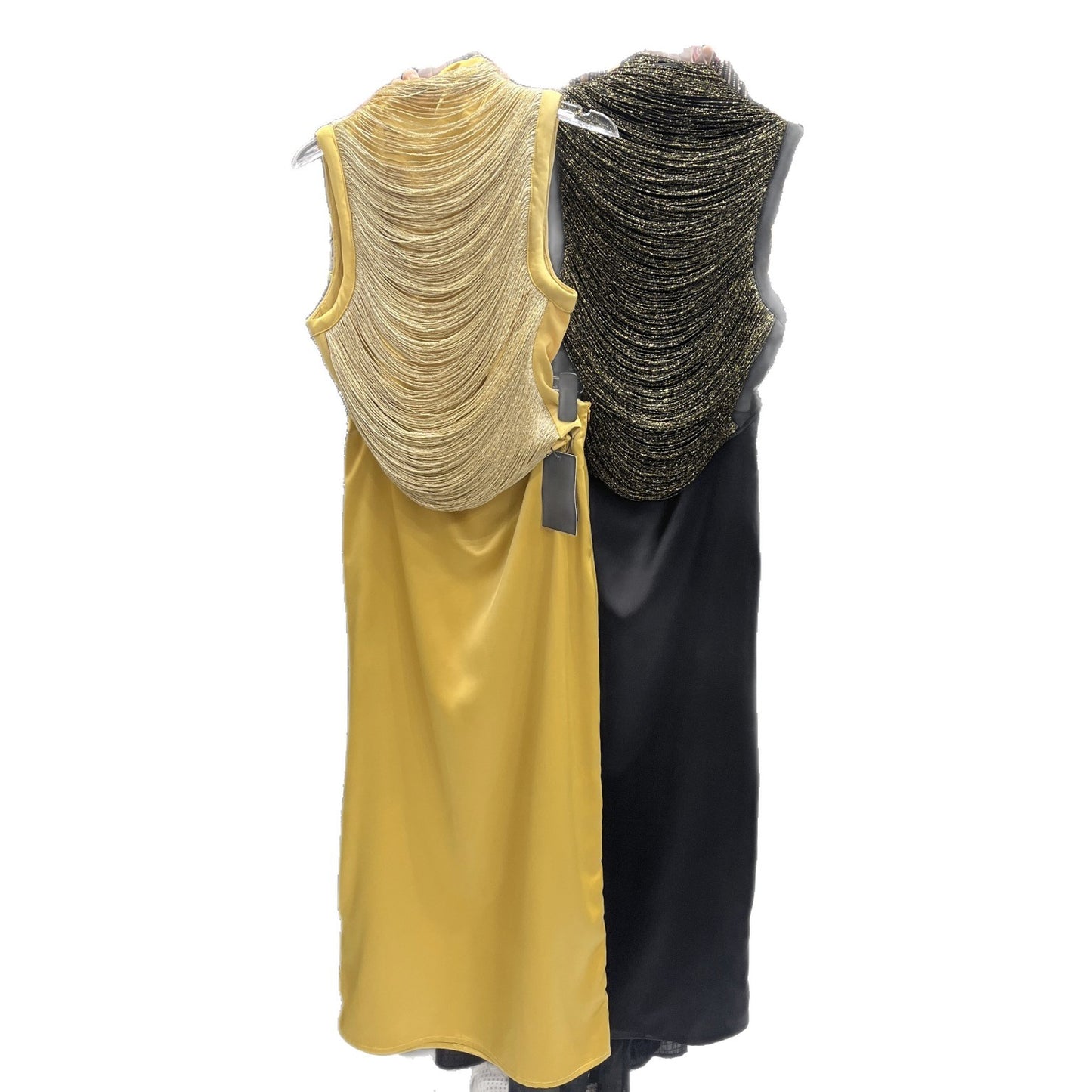 sleeveless tassel top -New