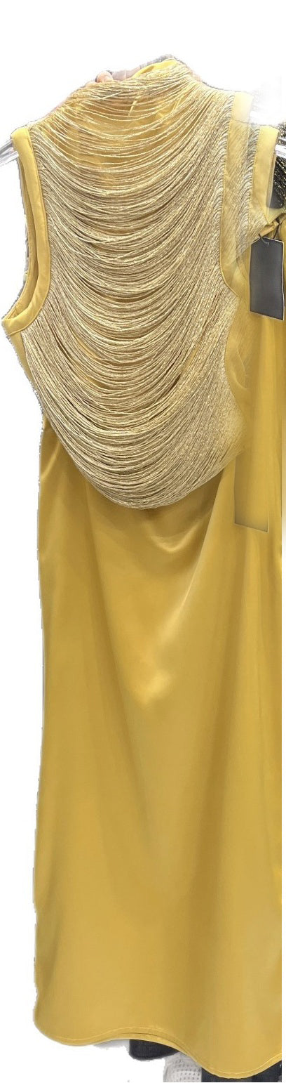 sleeveless tassel top -New