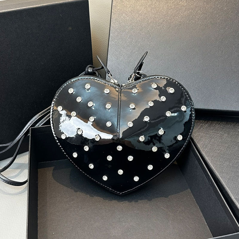 Patent Leather Mini Shoulder Crossbody Bag