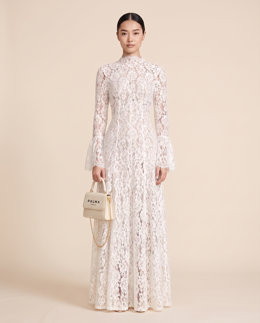 Fidji Lace Maxi Dress worn by model