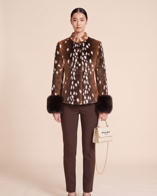 Bambie Jacket worn by model