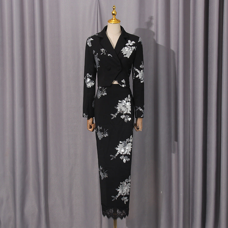 Scarlet Bloom Blazer Dress