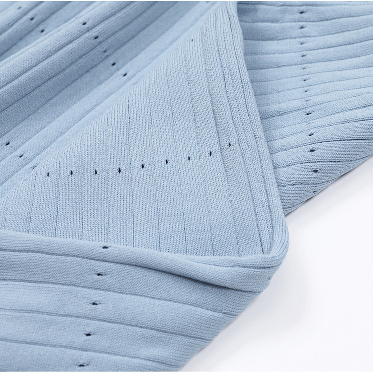 Denim Trim Knit Dress