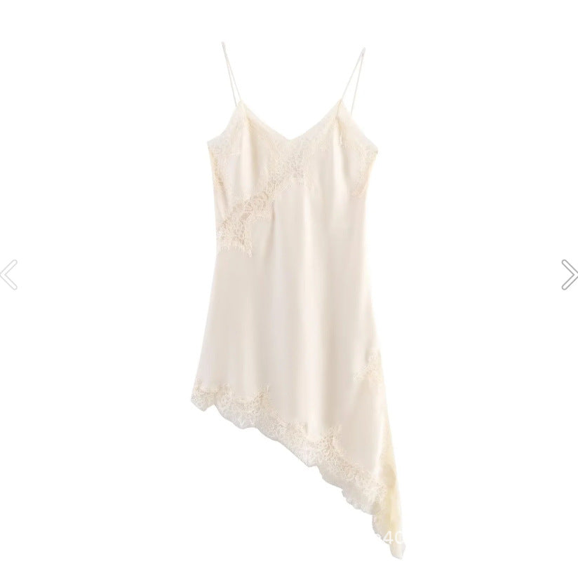 Lace Asymmetric Dress