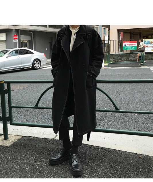 Over-the-Knee Black Coat