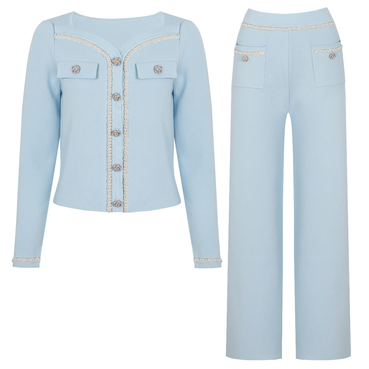 Long-Sleeve Top Jacket + Pants Set for Women new