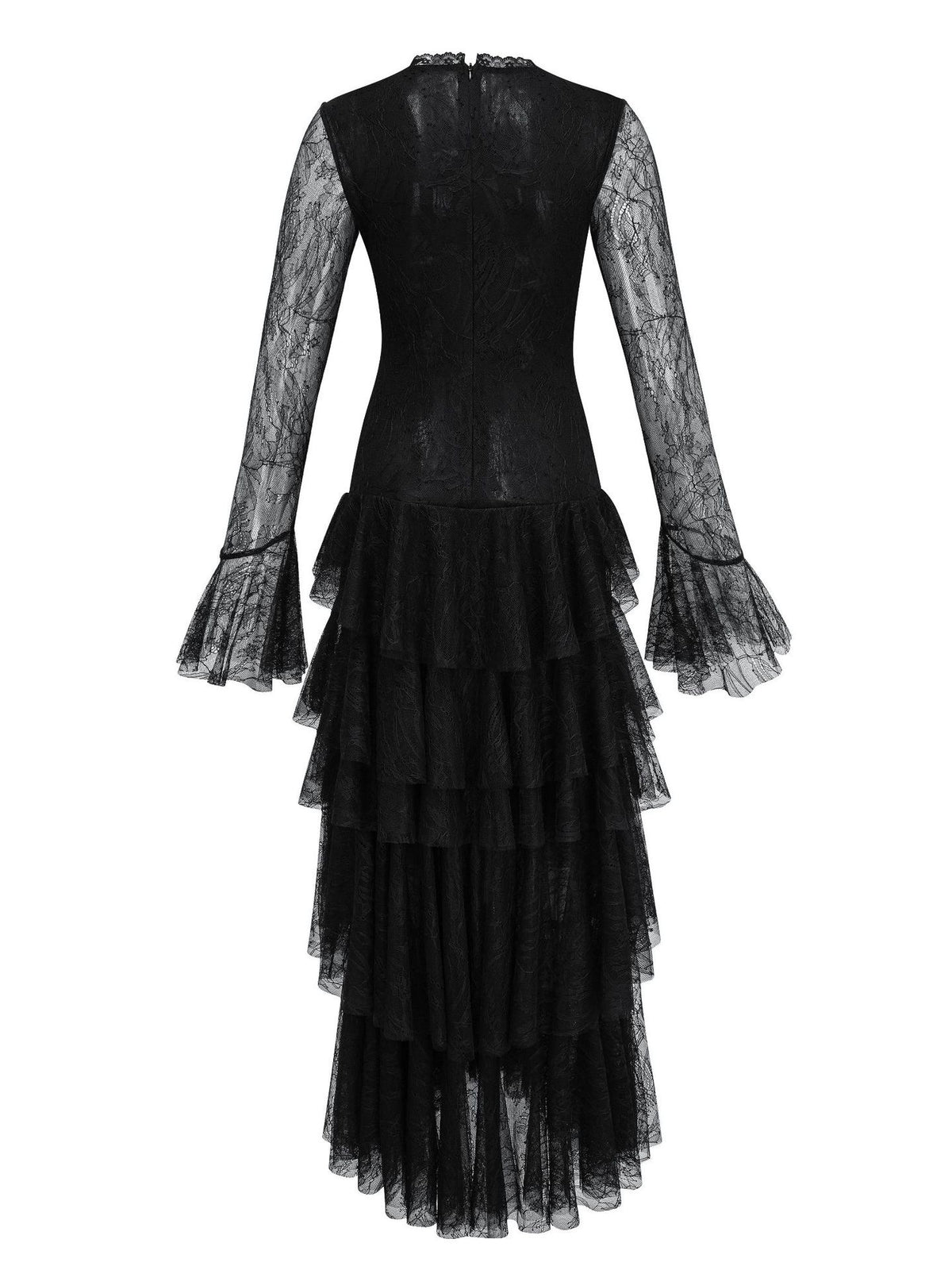 Vanilla Ruffle Lace Dress