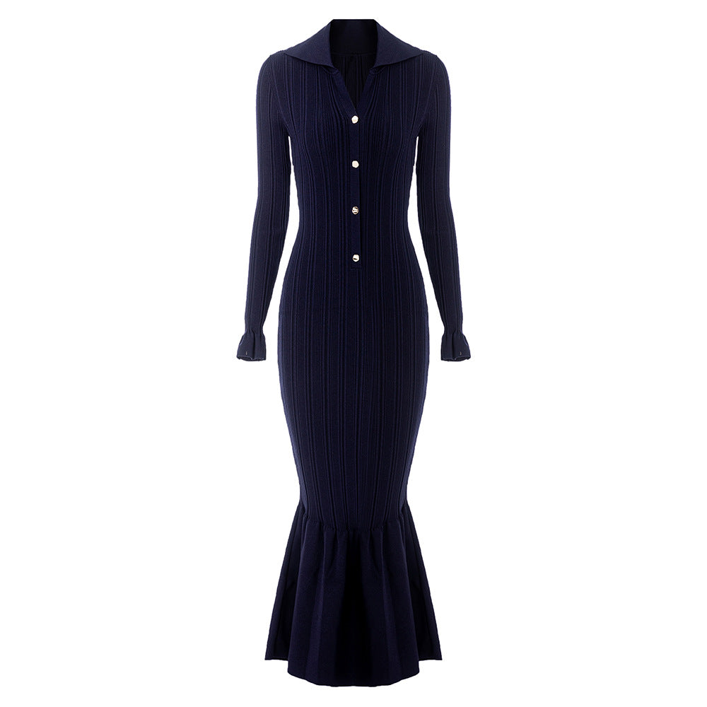 Hip-hugging mermaid skirt dress