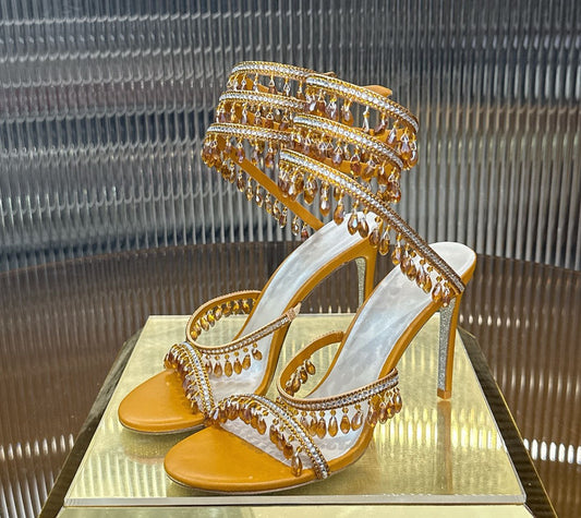 Fairy Style Wedding Shoes-Orange