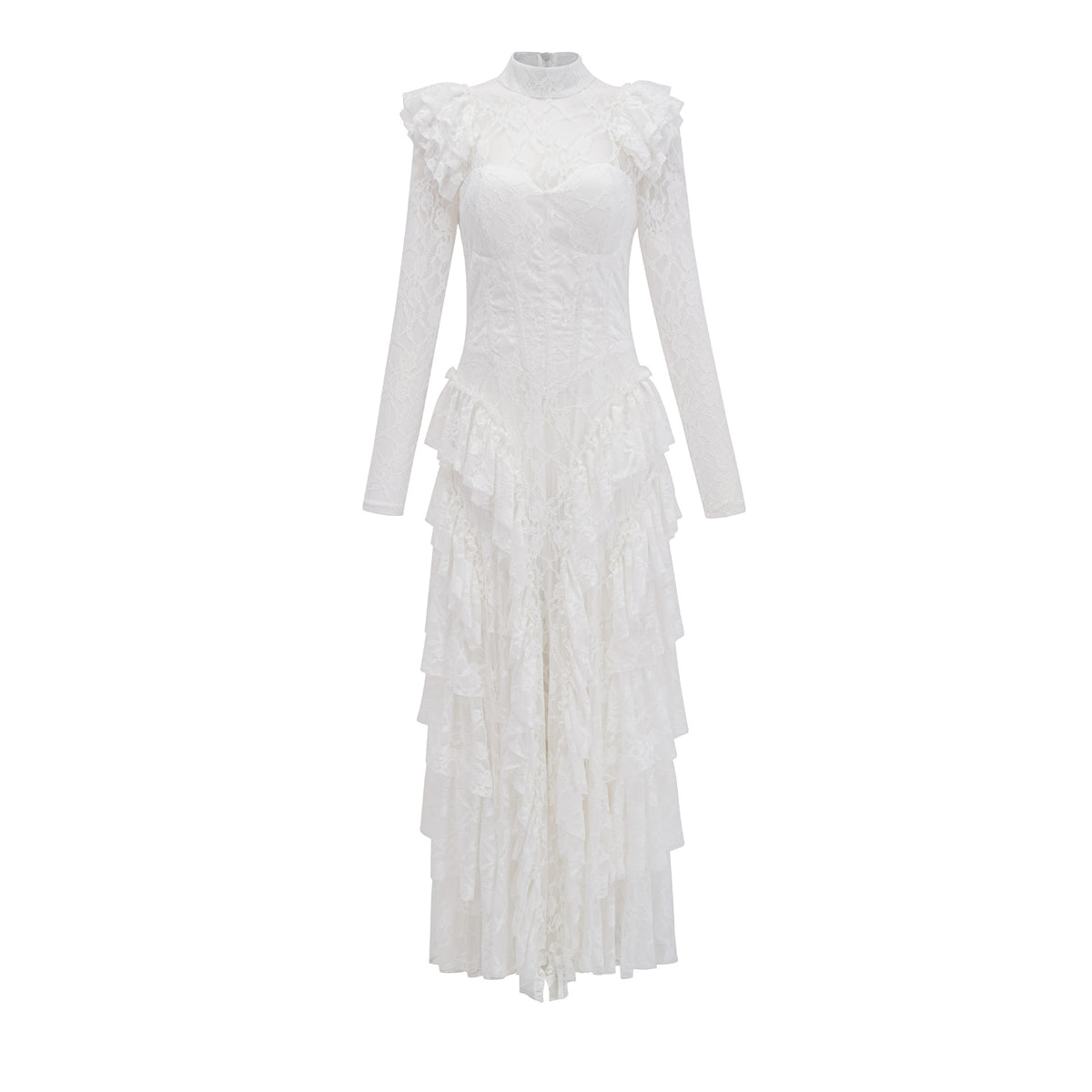 Waist-cinching design fishtail dress