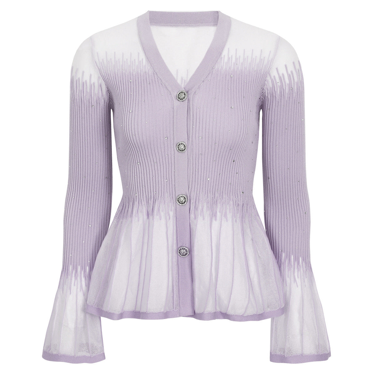Glacier Shimmer Cardigan Skirt Set