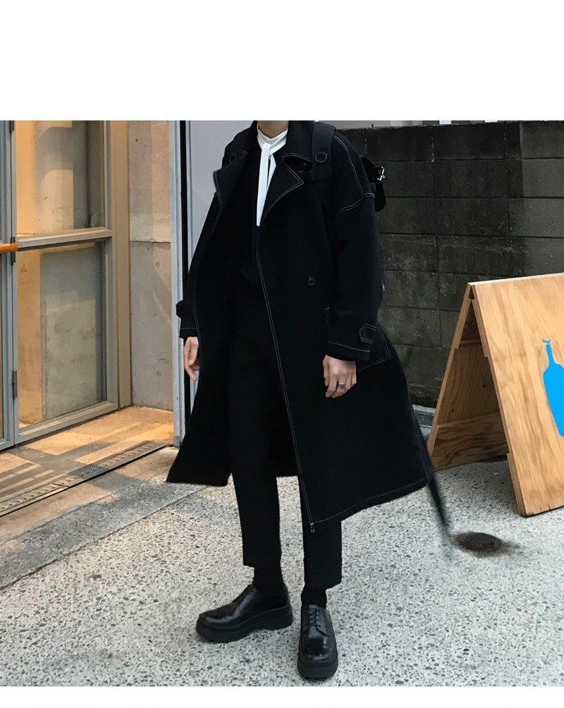 Over-the-Knee Black Coat