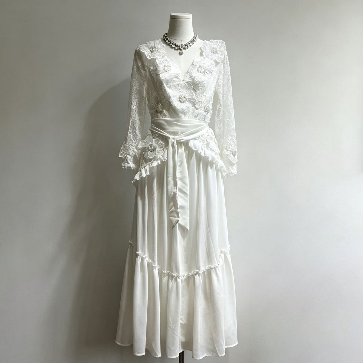 Celeste 3D Flower Maxi Dress