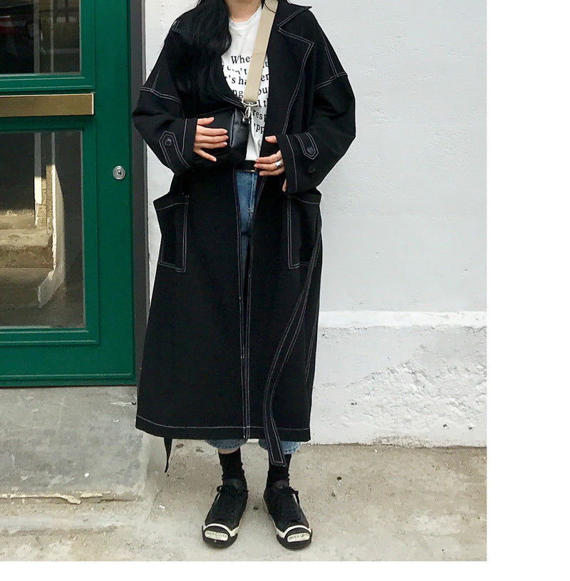 Over-the-Knee Black Coat