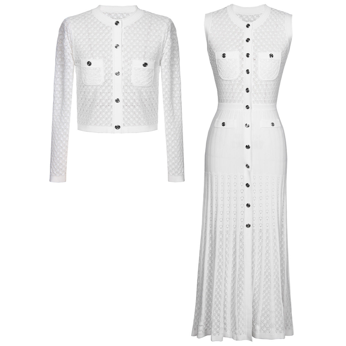Palma  lurex sleeveless maxi dress