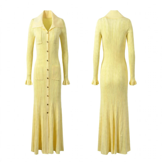 Zaidi Rachida selbst gelbes Kleid